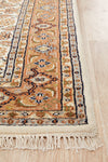 INDIAN HAND KNOTTED WOOL RUG 179X122CM