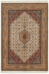 INDIAN HAND KNOTTED WOOL RUG 206X142CM