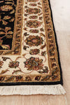 INDIAN HAND KNOTTED WOOL RUG 178X119CM