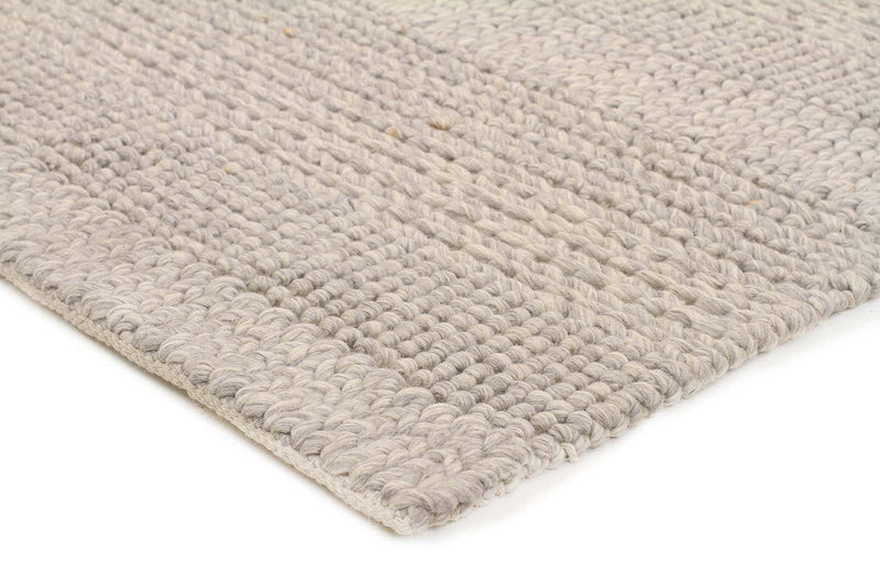 Hand Made Paras Grey Felted Wool Rug 280X190 CM