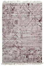 Scandinavian Style Viscose and Cotton Rose Rug-225X155cm