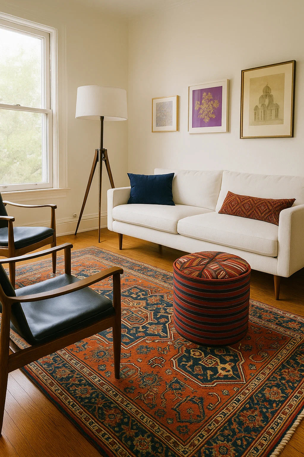 Persian Rug Ottoman