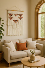 Aladdin Rugs NZ Home Multi Scandi Textured Fringed Wall Hanging