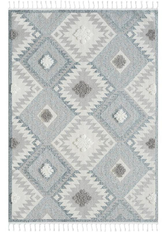 Geometric Design Turkish Rug 543 Pebble