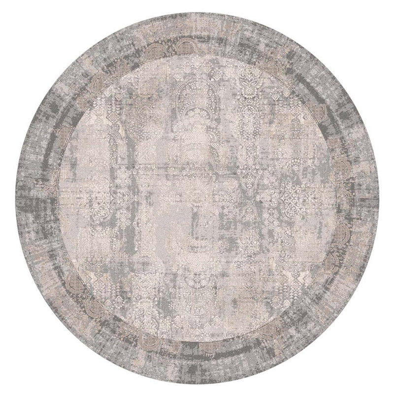 Kira 433 Grey Round Rug