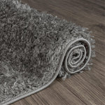 Fluffy and comfortable Ash Plain Shag Rug