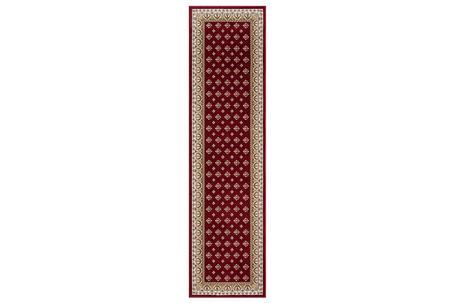 Power loomed Royal Red King Hall Rug-525