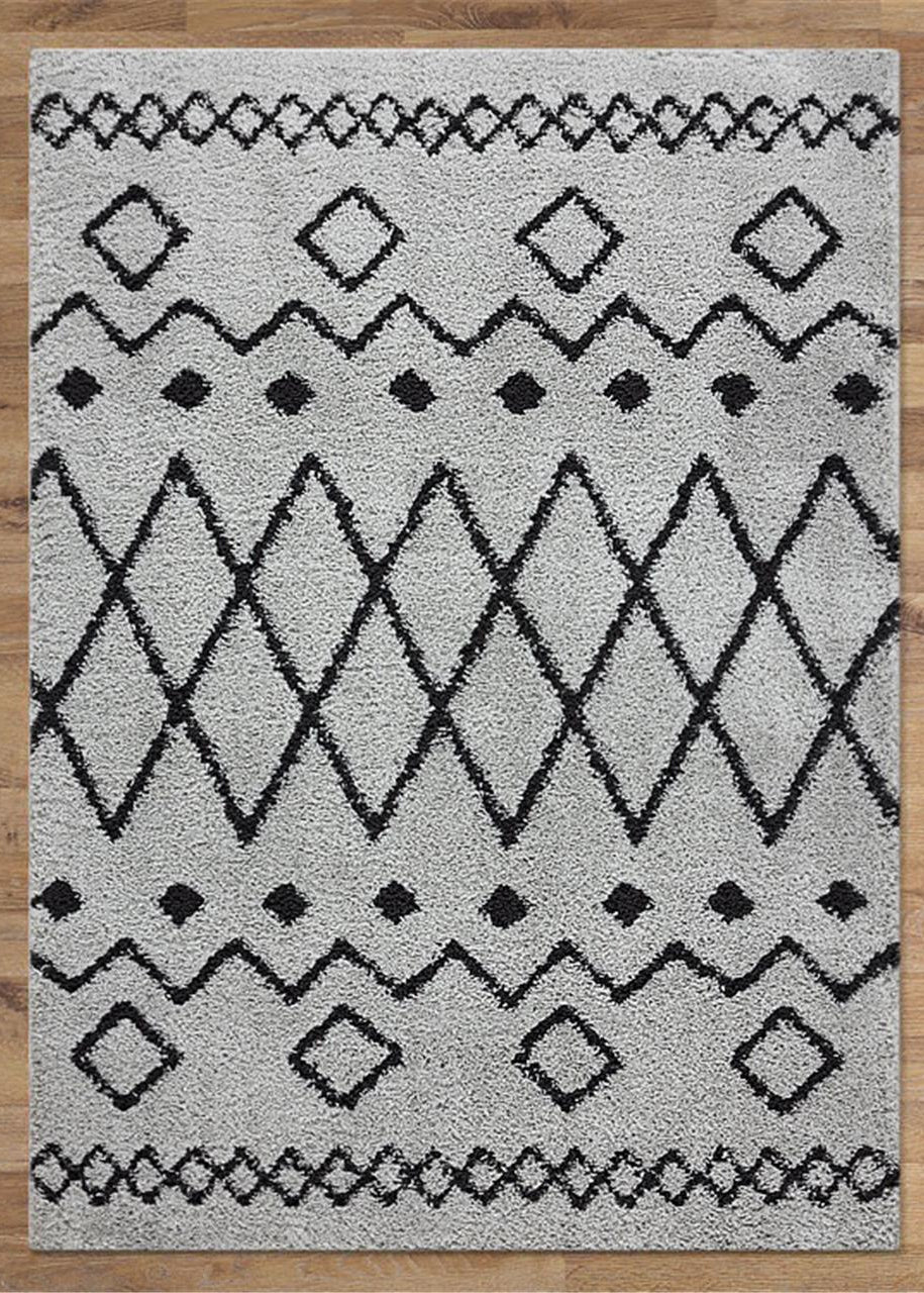 Soft Dense Plain Grey Shag Rug