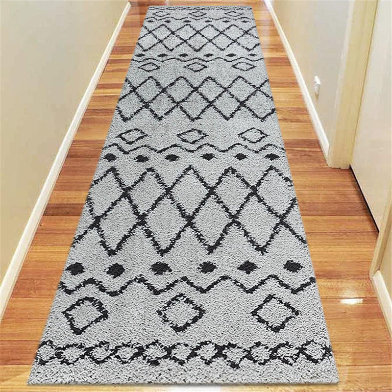 Soft Dense Plain Grey Shag Rug