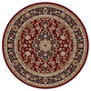 Power loomed Royal Red Kashan Rug-524