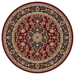 Power loomed Royal Red Kashan Rug-524