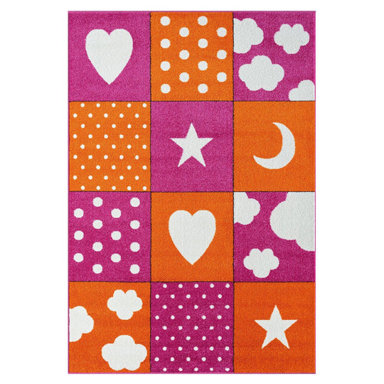 Kids Rugs 573 Pink