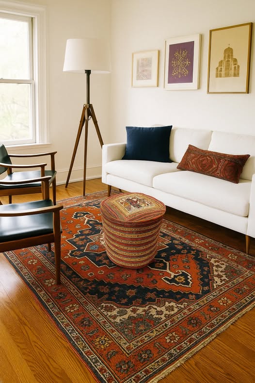Persian Rug Ottoman