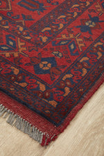 Hand Knotted Khal Mohammadi Rectangle Rug Red 144x107cm
