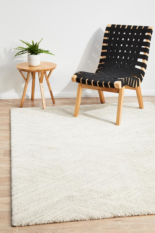 Almeria Soft Silver Modern Rug