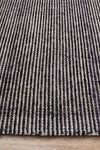 Kiya  Hand Loomed Black Rug