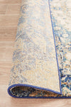 Sharzad Designer Ivory  Blue Rug
