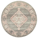 Arvin Power Loomed 703 Grey Round Rug