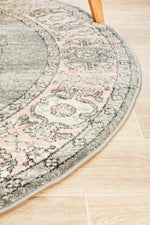 Arvin Power Loomed 703 Grey Round Rug