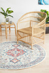 Arvin Power Loomed Pastel Round Rug