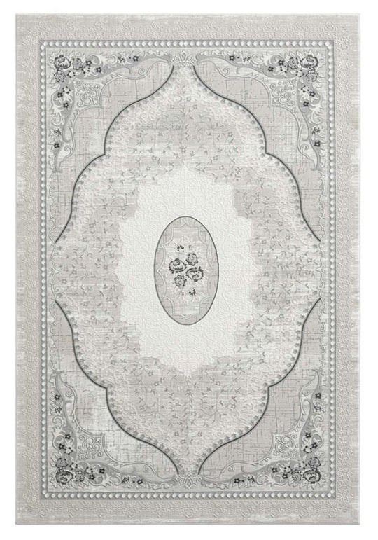 Abdera Mahi Design Grey Rug-4002