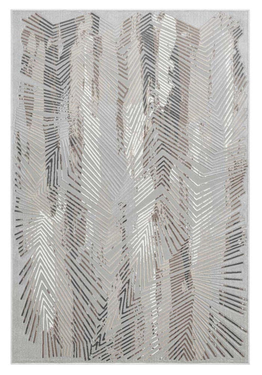 Abdera Modern Design Grey Rug-4005