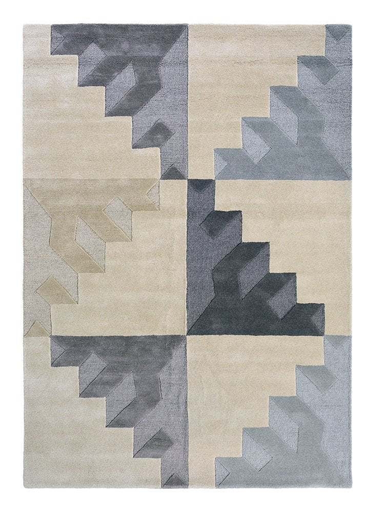 Mehari Geometric Wool Rugs 140101 Maize by Harlequin