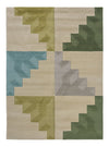 Mehari Geometric Wool Rugs 140107 Lime by Harlequin