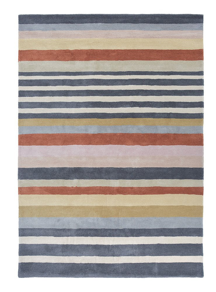 Rosita Stripe Wool Rugs 140402 Harissa by Harlequin