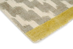 Uteki Geometric Diamond Wool Rugs 023604 in Slate Grey