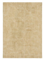 Epsilon Contemporary Face Wool Rugs by Scion in 023806 Honey