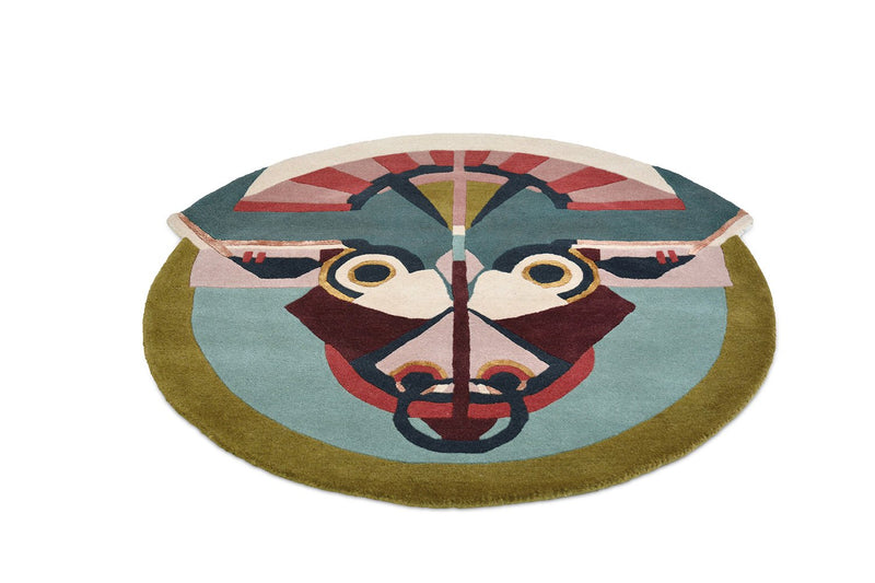 Zodiac Taurus Star Sign Circle Round Wool Rugs 161205 by Ted Baker