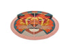 Zodiac Leo Star Sign Circle Round Wool Rugs 161505 by Ted Baker