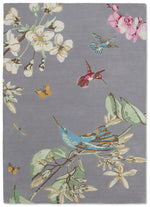 Hummingbird Wool Rugs 37804 by Wedgwood in Grey