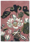 Waterlily Wool Rugs 38602 by Wedgwood in Dusty Rose Pink