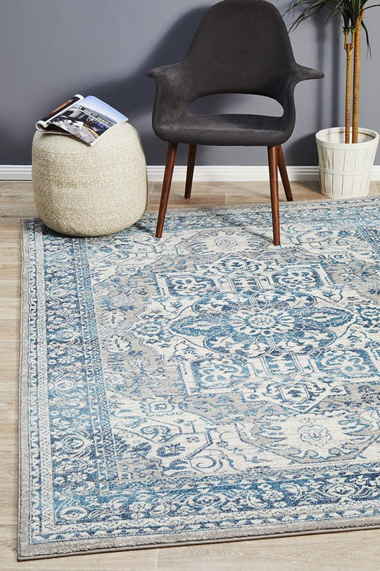 Seda Vintage Look Blue  Rug