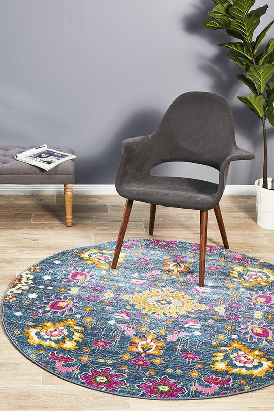 Yeter Vintage Look  Round Rug