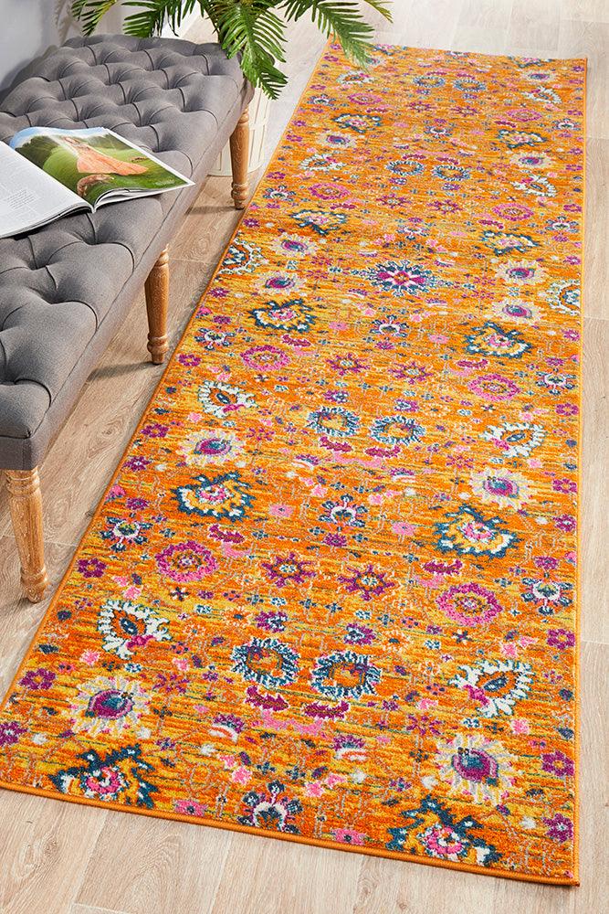 Yeter Vintage Look Rust Runner Rug – Aladdin Rugs NZ