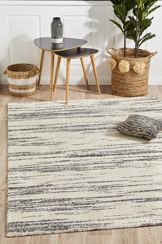Adina Sally Contemporary Charcoal Rug