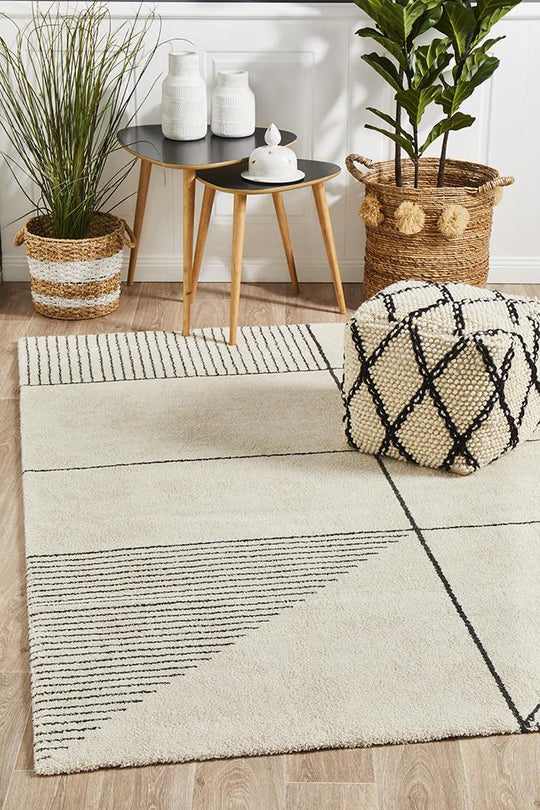 Adina Ivy Modern Ivory Rug