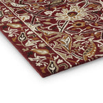 Bullerswood Floral Rugs 127300 in Red Gold By William Morris