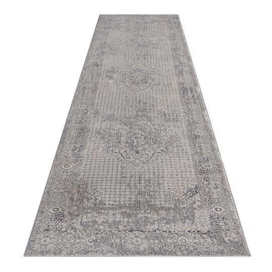Akira Modern 135 Lt Grey Hallway Runner