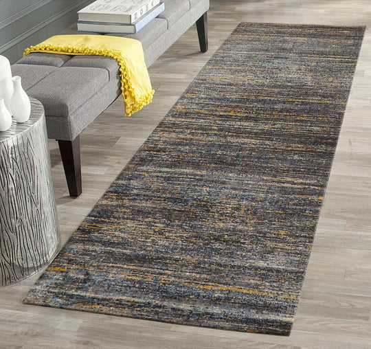 Heliya  Modern Slate Runner Rug