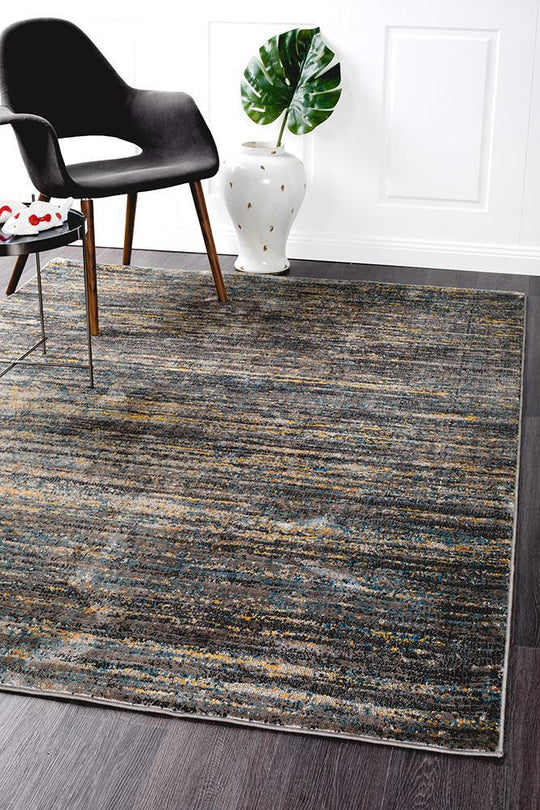 Heliya  Modern Slate Rug
