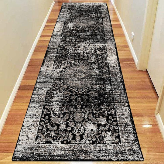 Herat 3464 Black Hallway Runner