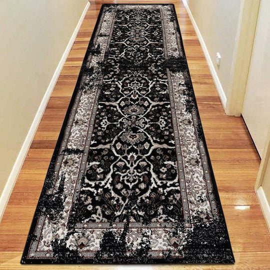 Herat 3465 Black Hallway Runner