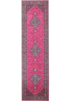 Estera Diamond Vintage-Style Pink Rug
