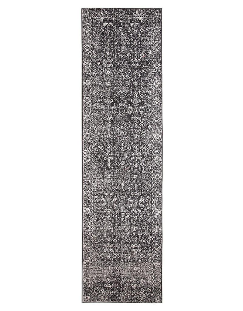 Esme Estella Charcoal Transitional Runner Rug