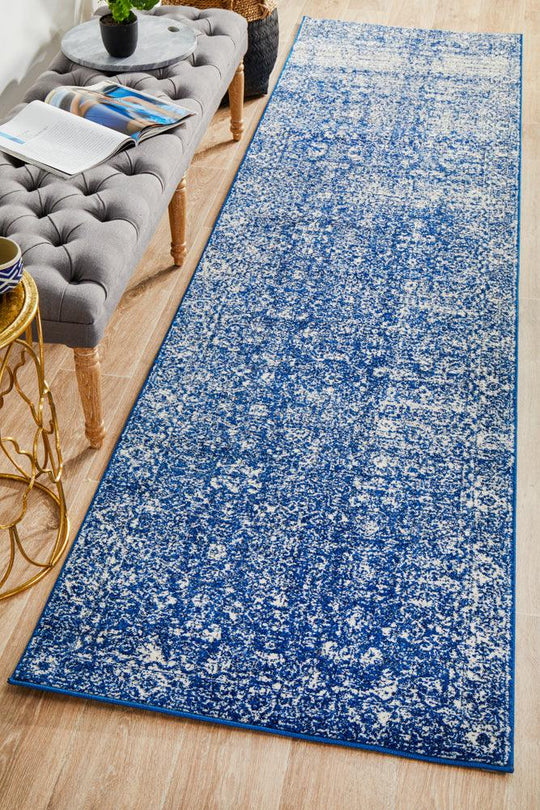 Esme Oasis Navy Transitional Runner Rug