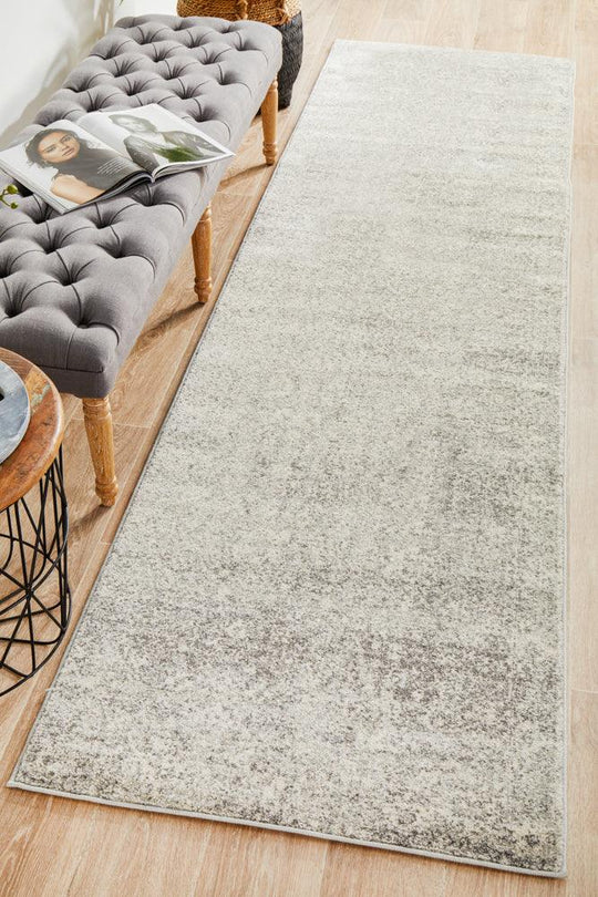 Esme Shine Silver Transitional Runner Rug